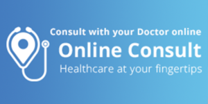 Online Consult Banner linked to online consult service